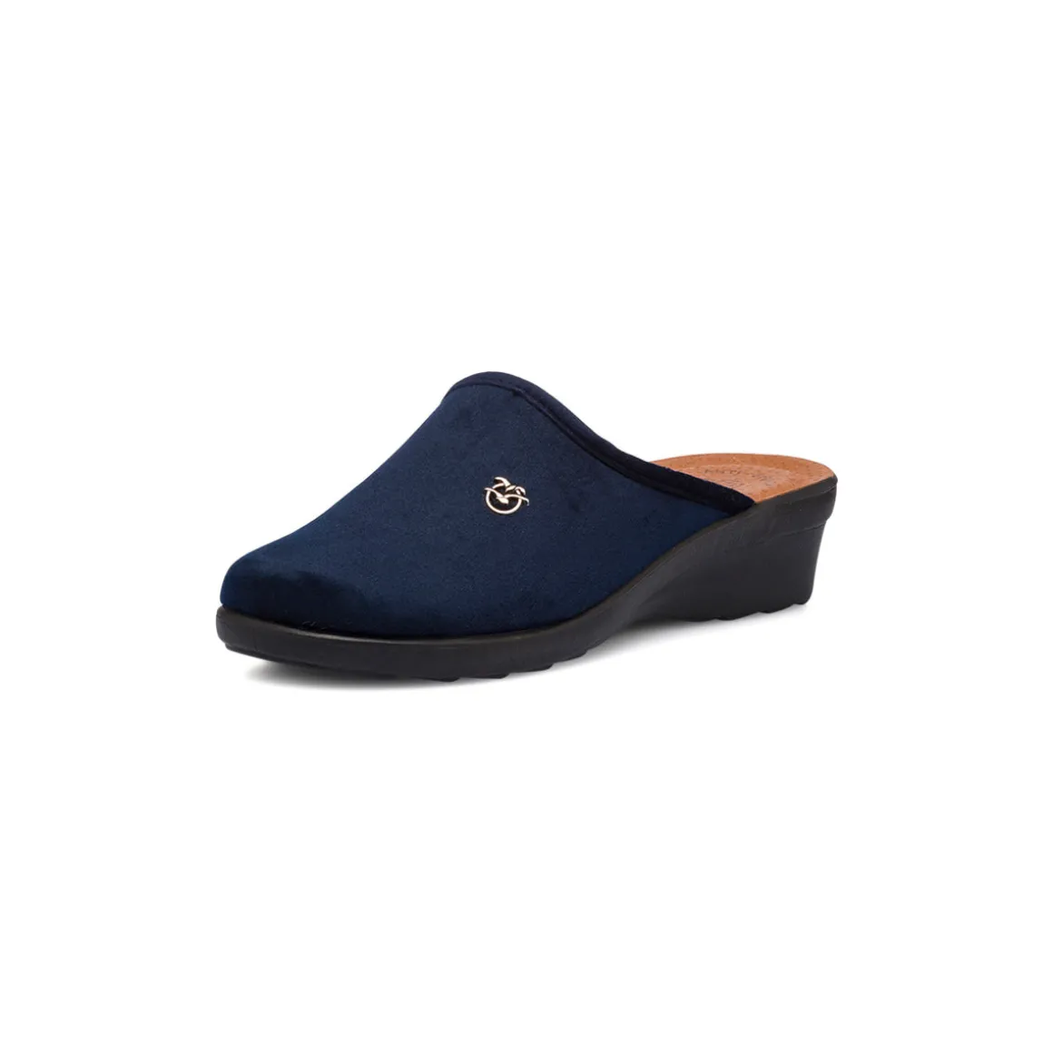 Ciabatte sanitarie effetto velluto blu da Donna Fly Flot
