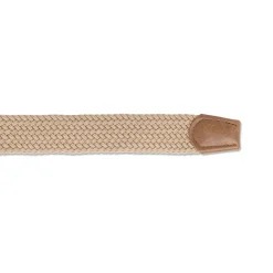 Cintura beige in tessuto effetto intrecciato da Uomo Armata di Mare