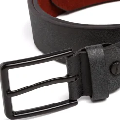 Cintura Blu da Uomo in Pelle e fibbia Nera Carrera Jeans