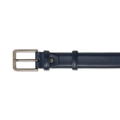 Cintura blu da Uomo in pelle con fibbia in metallo Carrera Jeans