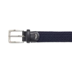 Cintura blu in tessuto intrecciata da Uomo Armata di Mare