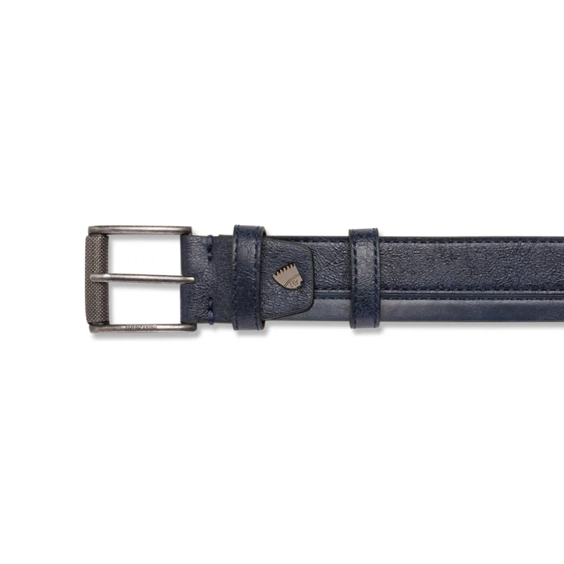 Cintura da Uomo Blu con Fibbia Rettangolare Americanino