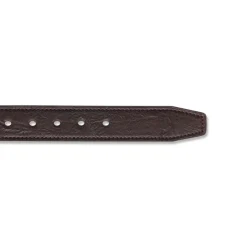 Cintura da Uomo Marrone con Fibbia Gunmetal Carrera