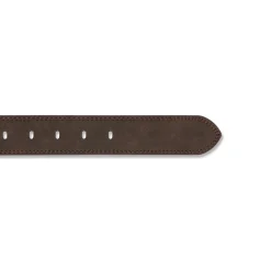 Cintura da Uomo Marrone con Fibbia in Metallo Satinato Carrera