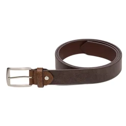 Cintura da Uomo Marrone con Fibbia in Metallo Carrera