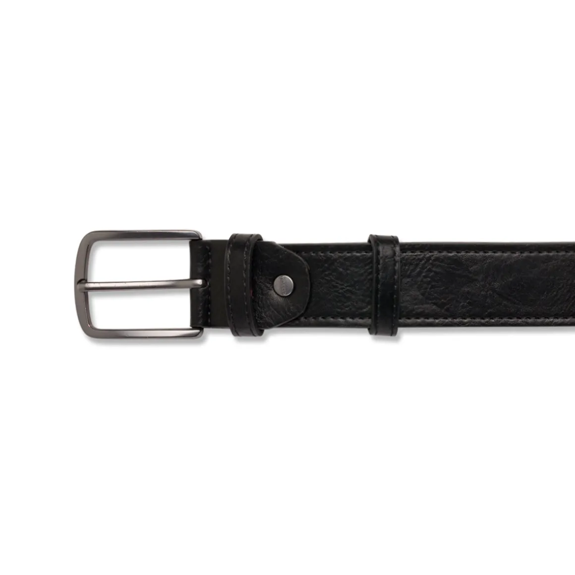 Cintura da Uomo Nera con Fibbia Gunmetal Carrera