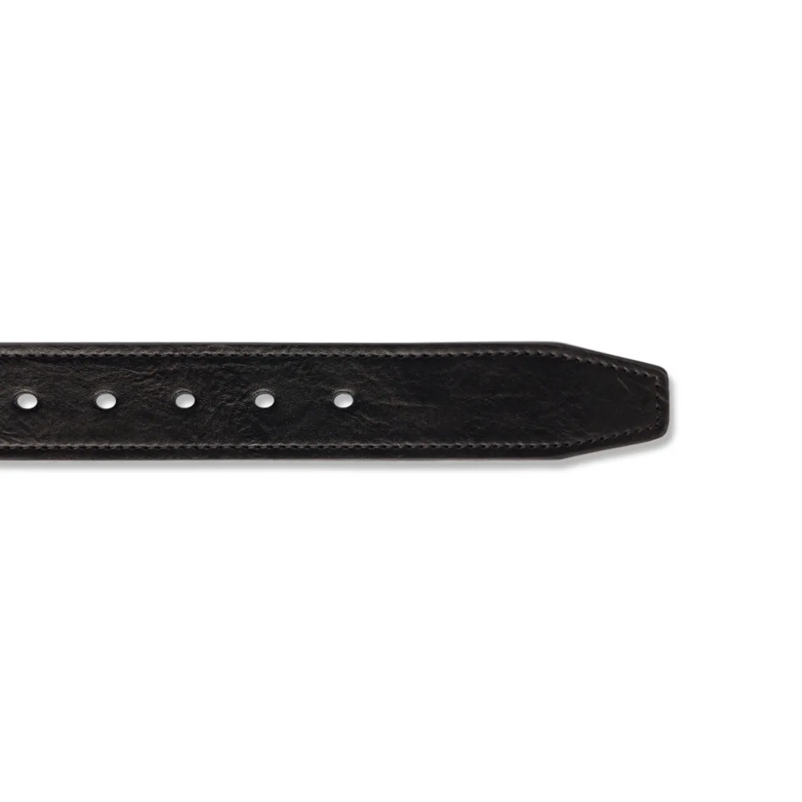Cintura da Uomo Nera con Fibbia Gunmetal Carrera