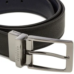 Cintura da Uomo Nera e Blu Reversibile Carrera Jeans