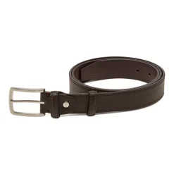 Cintura marrone da Uomo in pelle con fibbia lucida Carrera Jeans
