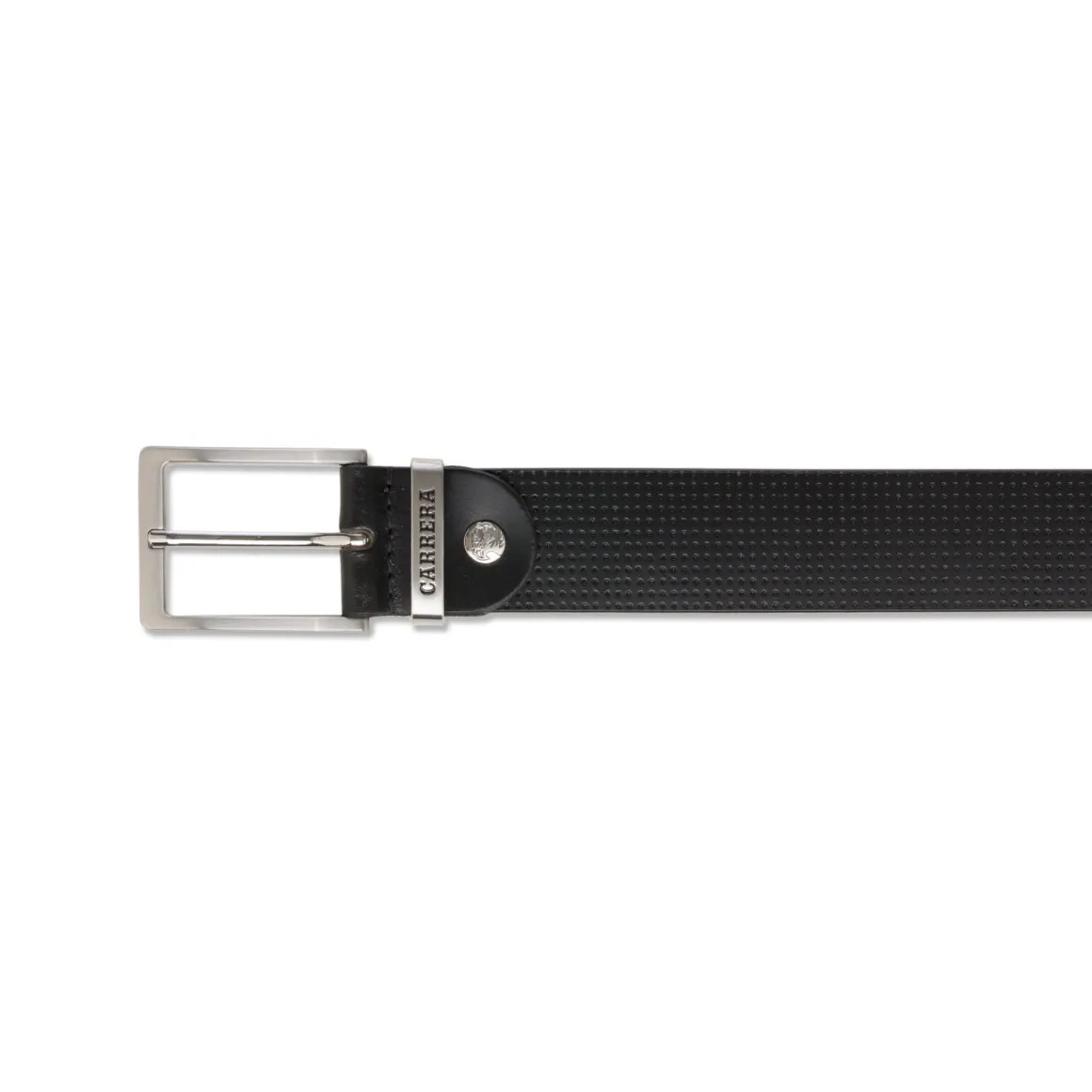Cintura nera da Uomo Carrera con Texture a Puntini