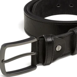 Cintura nera da Uomo con fibbia in metallo Carrera