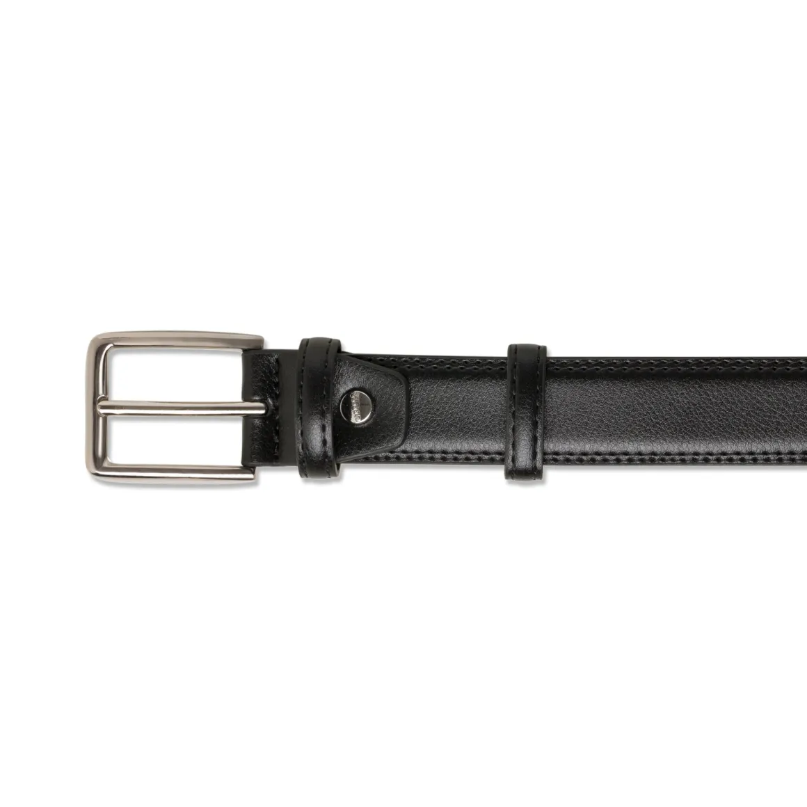 Cintura nera da Uomo in pelle con fibbia lucida Carrera Jeans