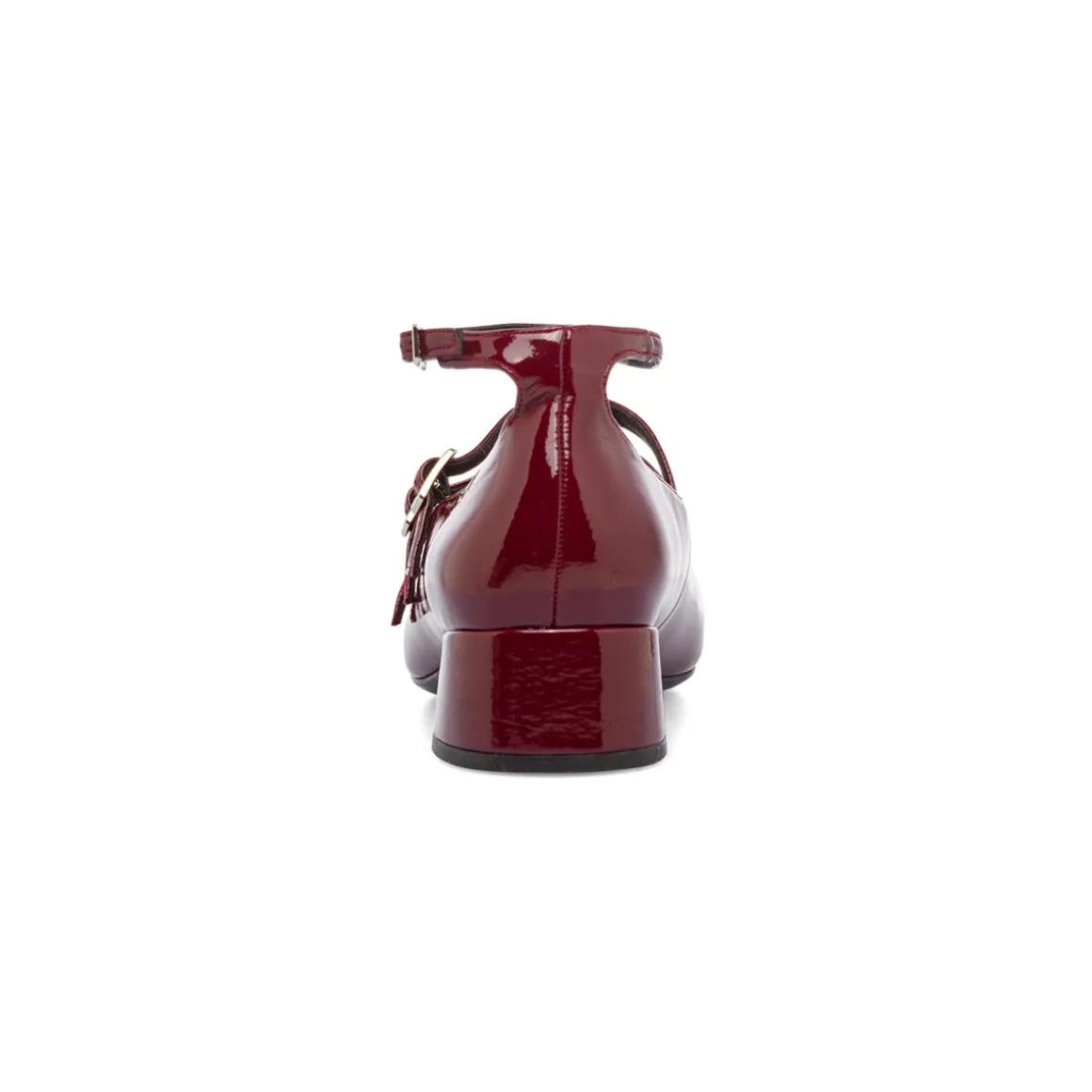 Décolleté bordeaux burgundy da donna con tacco 4 cm e cinturini Swish Jeans