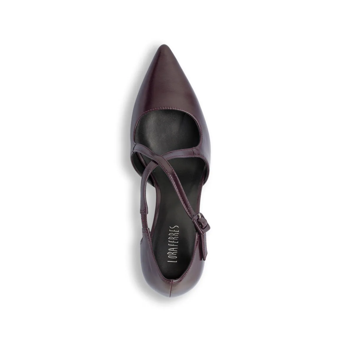 Décolleté bordeaux da Donna in pelle con tacco 7,5 cm Lora Ferres