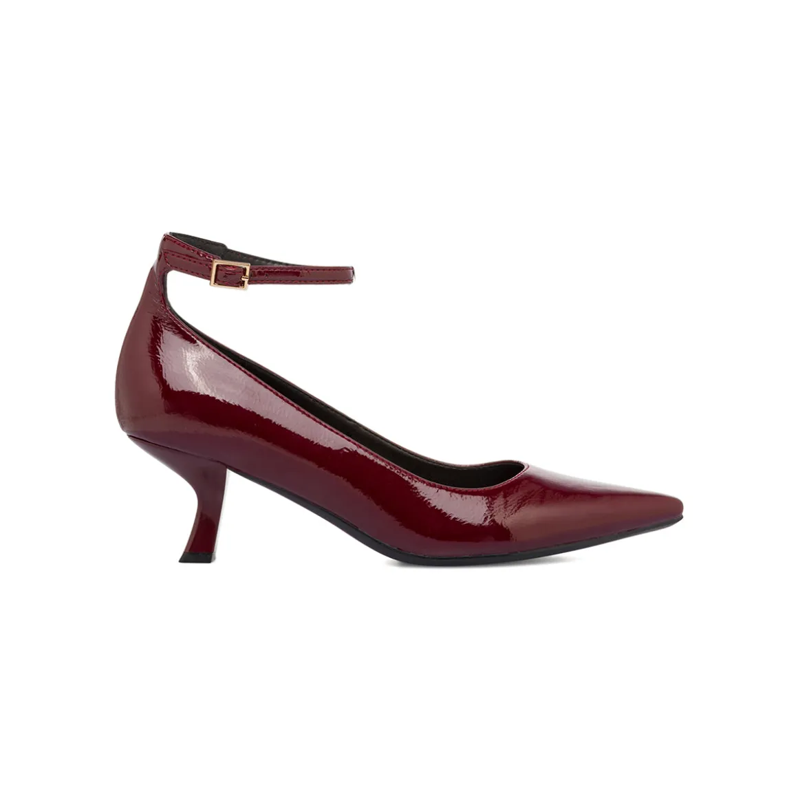 Décolleté bordeaux da Donna effetto lucido con tacco 6 Swish Jeans
