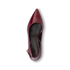 Décolleté bordeaux da Donna effetto lucido con tacco 6 Swish Jeans