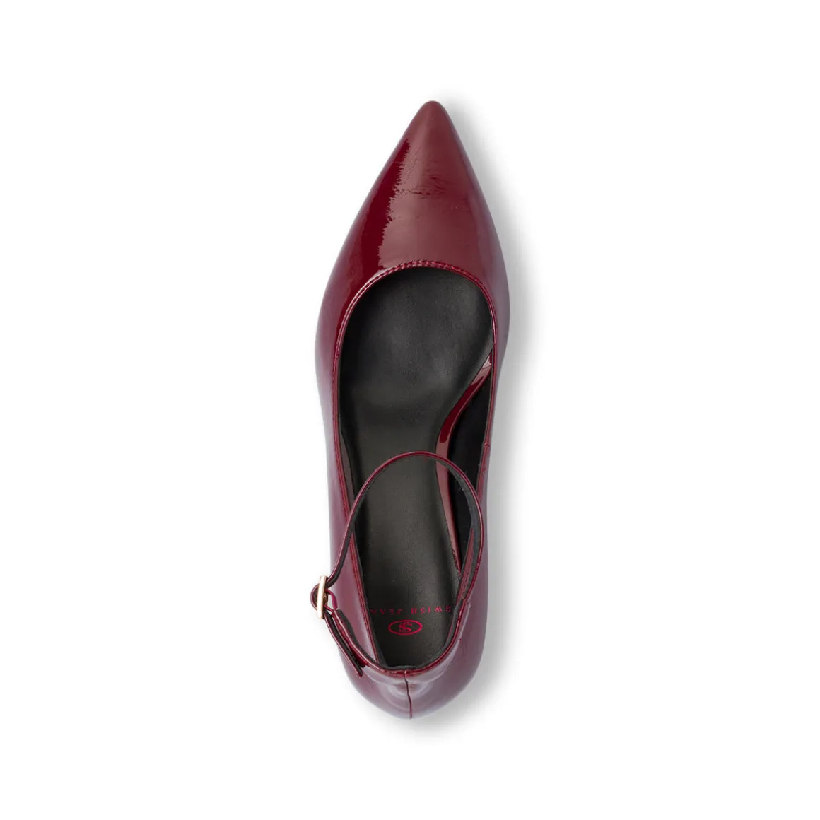 Décolleté bordeaux da Donna effetto lucido con tacco 6 Swish Jeans