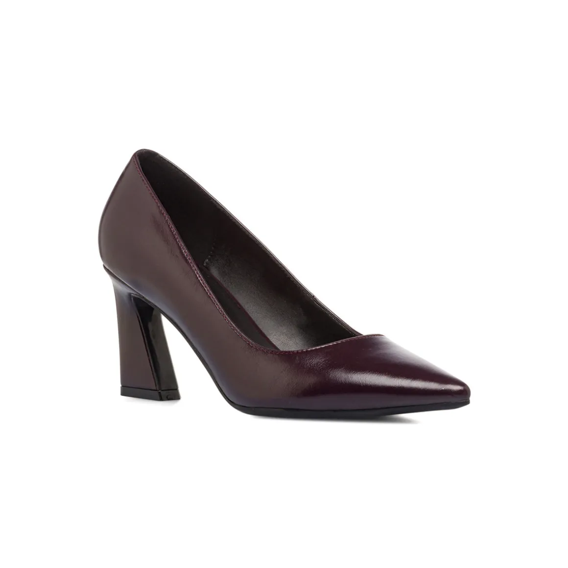 Décolleté bordeaux da Donna con tacco squadrato 7,5 cm Lora Ferres