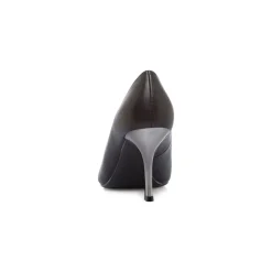 Décolleté da donna nere con tacco 8,5 cm e dettaglio laminato Lora Ferres