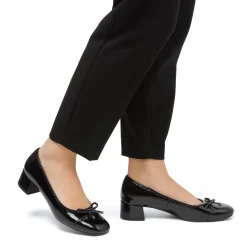 Décolleté da donna nere effetto vernice con tacco 4 cm Swish Jeans