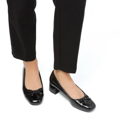 Décolleté da donna nere effetto vernice con tacco 4 cm Swish Jeans