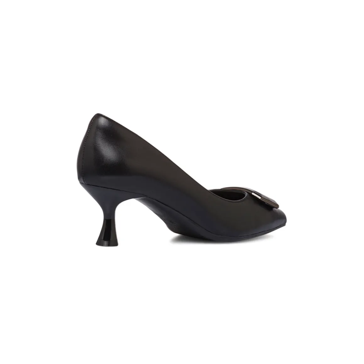 Décolleté da donna nere Lora Ferres con tacco 6 cm e dettagli in metallo
