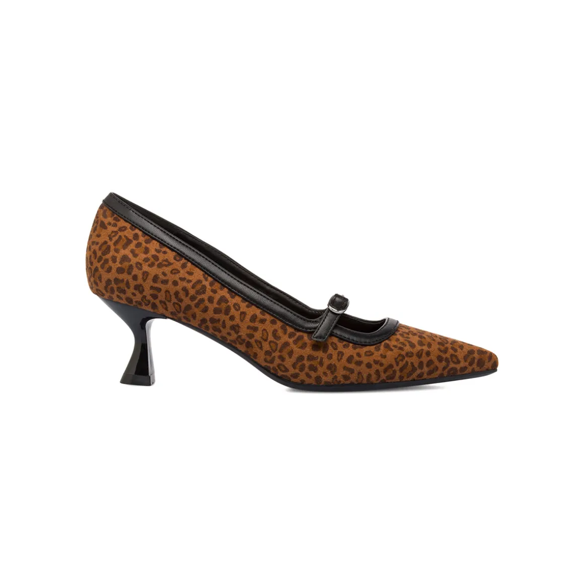 Décolleté leopardate da Donna con cinturino e tacco 5,5 cm Lora Ferres