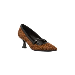 Décolleté leopardate da Donna con cinturino e tacco 5,5 cm Lora Ferres
