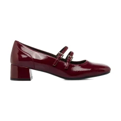 Décolleté Mary jane bordeaux da Donna con tacco Swish Jeans