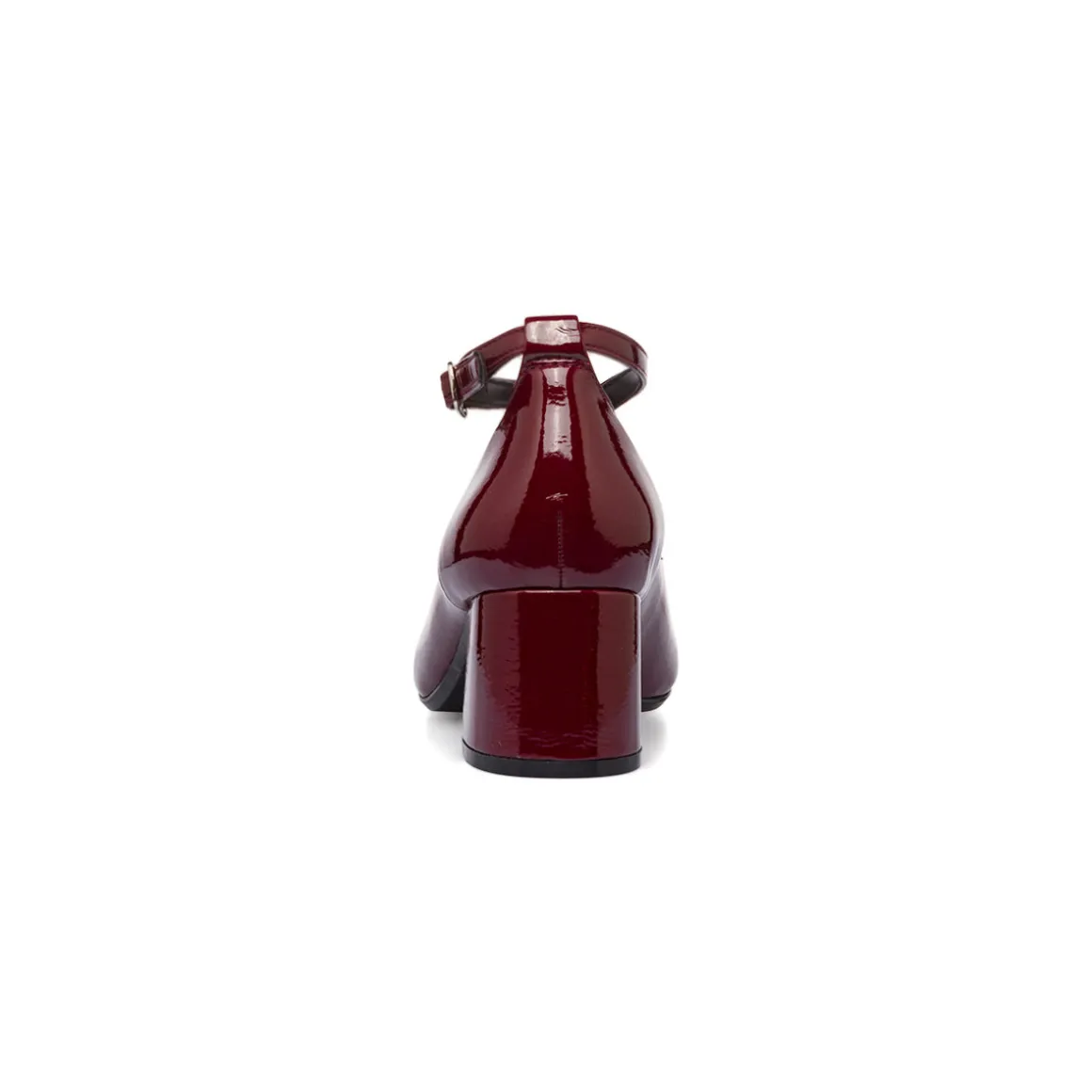 Décolleté Mary Jane bordeaux burgundy da donna con cinturini incrociati Swish Jeans tacco 5,5 cm