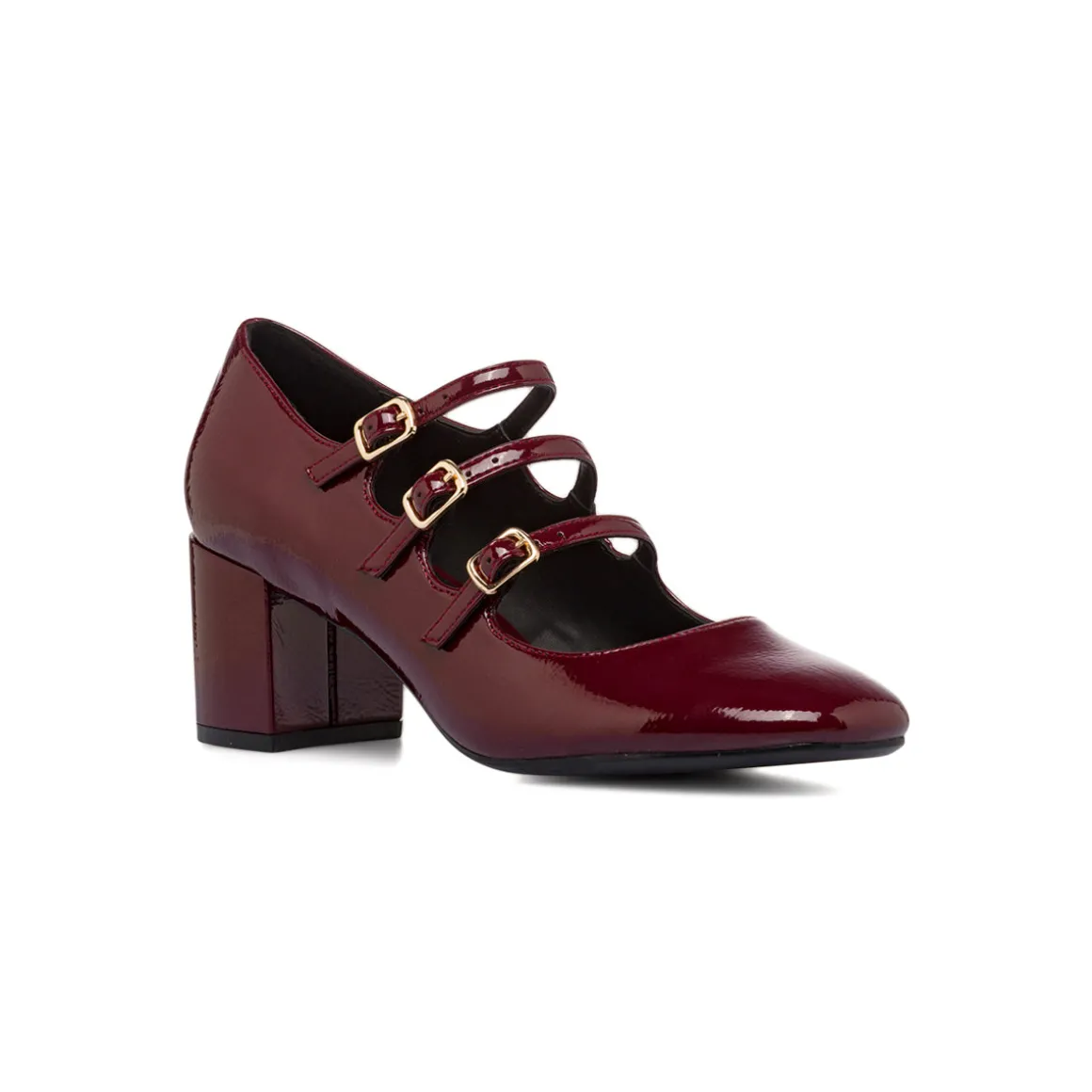 Décolleté Mary Jane bordeaux da Donna con tacco 6 cm Swish Jeans