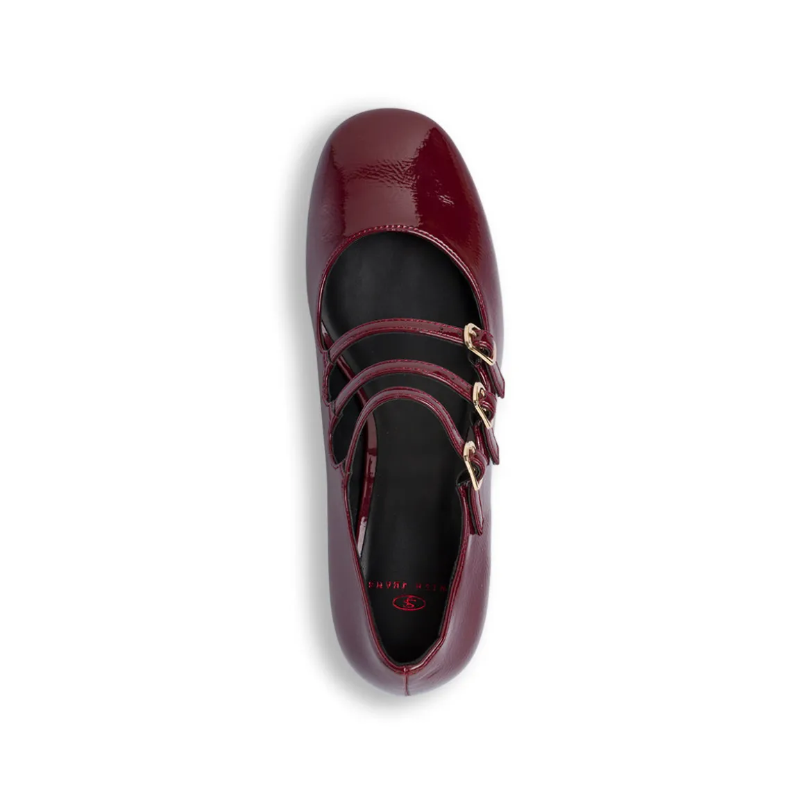 Décolleté Mary Jane bordeaux da Donna con tacco 6 cm Swish Jeans