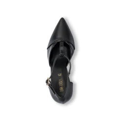 Décolleté Mary Jane da donna nere Lora Ferres con tacco alto 8,5 cm