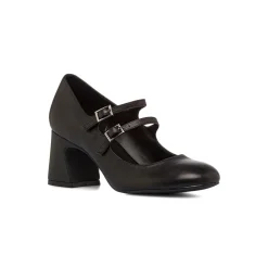 Décolleté Mary Jane nere da Donna in pelle con tacco 6,5 cm Primopiano