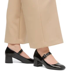 Décolleté nere effetto vernice da donna con tacco 5,5 cm Swish Jeans