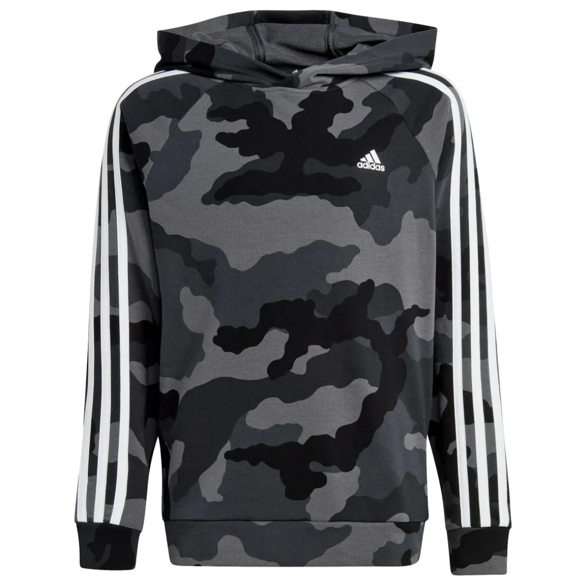 Felpa bambino con cappuccio Essentials Allover Print adidas