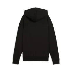 Felpa nera da donna con cappuccio e tasca Puma Ess