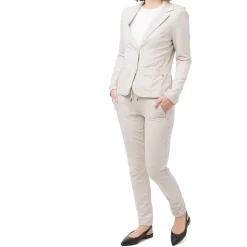 Giacca beige da Donna in cotone con bottoni Swish Jeans