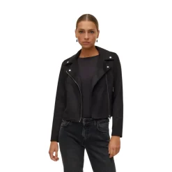 Giacca biker effetto scamosciato nera da Donna Vero Moda