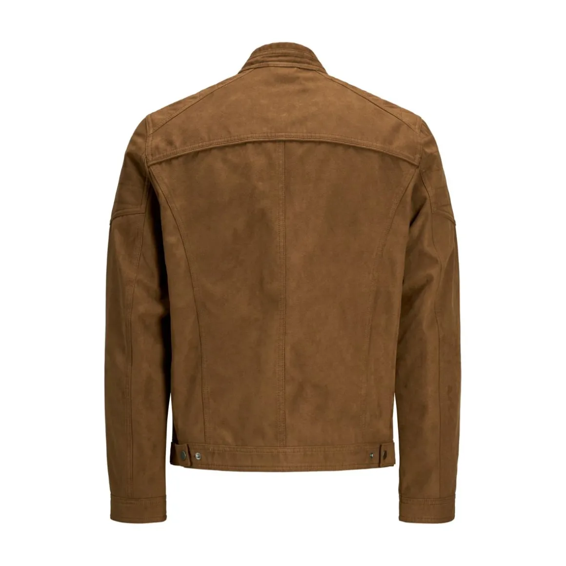 Giacca biker in similpelle marrone da uomo Jack & Jones