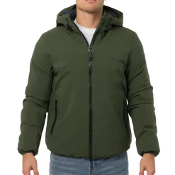 Giacca imbottita Impermeabile verde militare Uomo Tonino Lamborghini