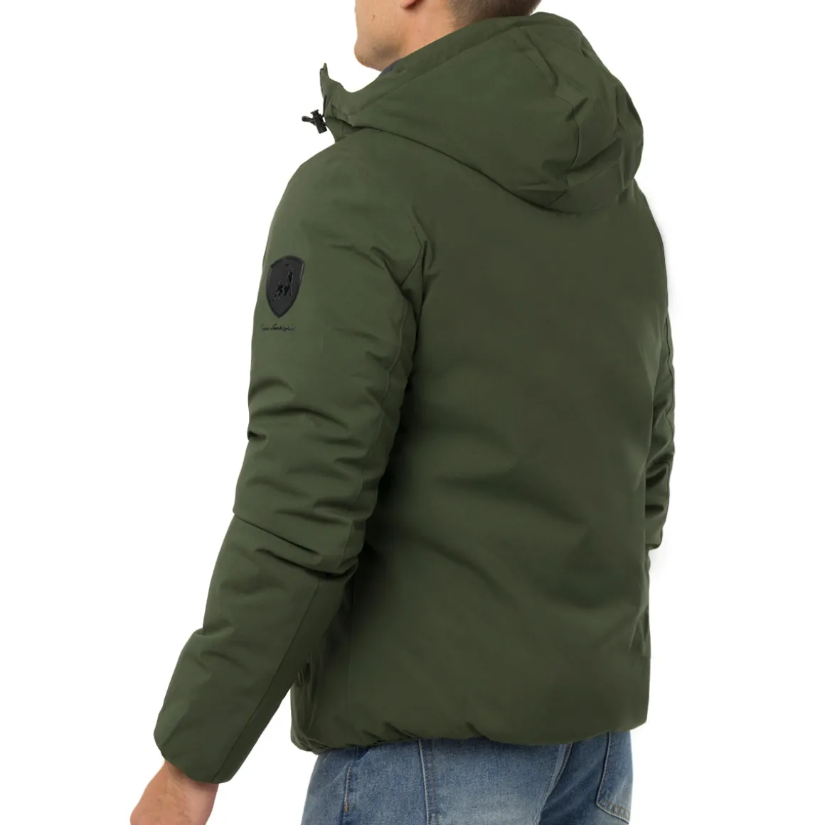 Giacca imbottita Impermeabile verde militare Uomo Tonino Lamborghini