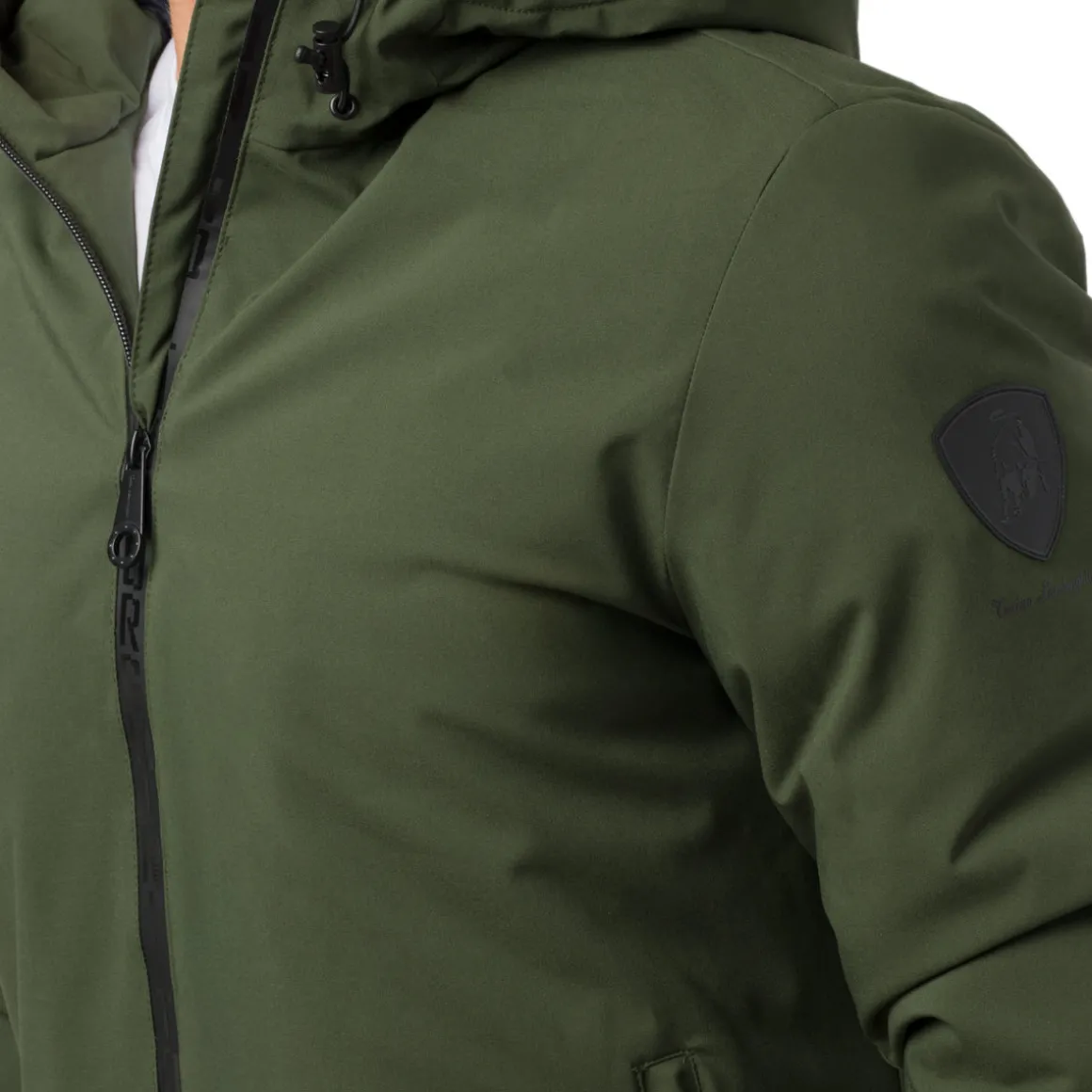 Giacca imbottita Impermeabile verde militare Uomo Tonino Lamborghini