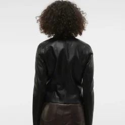 Giacca in similpelle da donna nera Vero Moda