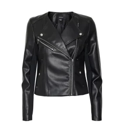Giacca in similpelle da donna nera Vero Moda