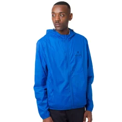 Giacca leggera impermeabile blu da Uomo con cappuccio Navy Sail