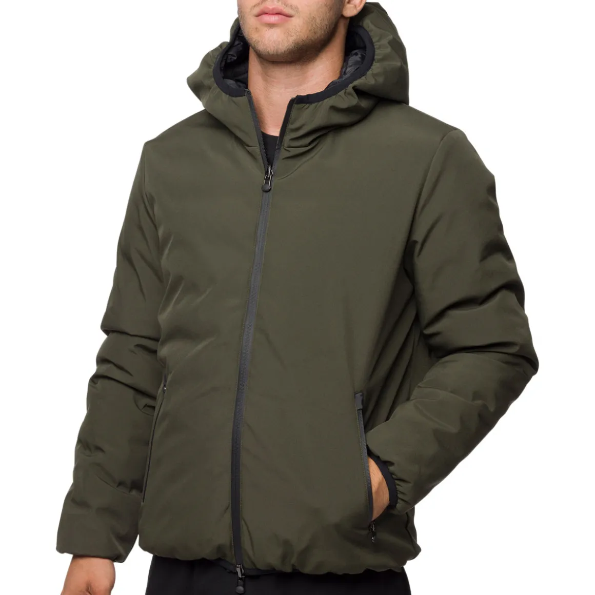 Giacca tecnica reversibile verde da uomo Gate 76