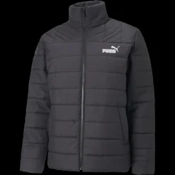 Giubbino uomo nero con logo a contrasto Puma