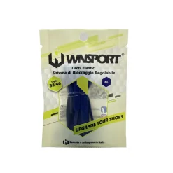 Lacci elastici con sistema bloccaggio regolabile blu WNSPORT