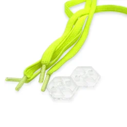 Lacci elastici con sistema bloccaggio regolabile giallo fluo WNSPORT